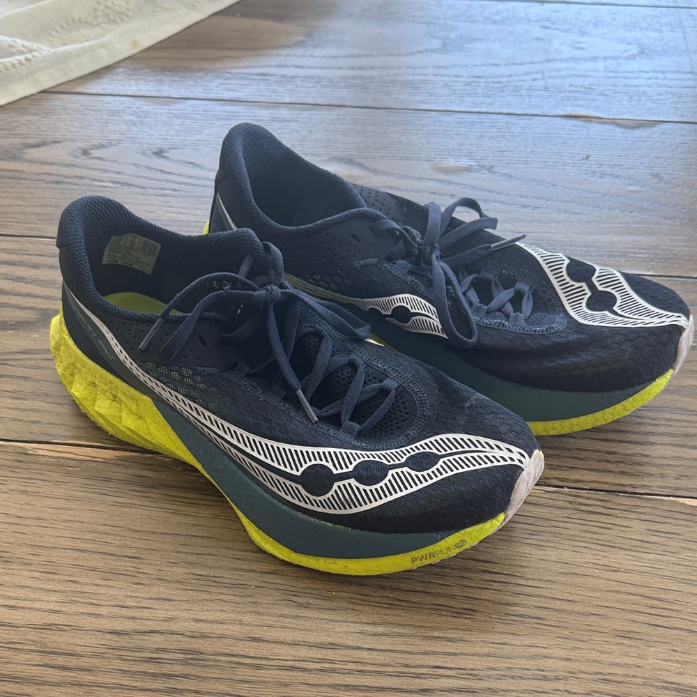 Saucony Black and Yellow Athletic Shoes